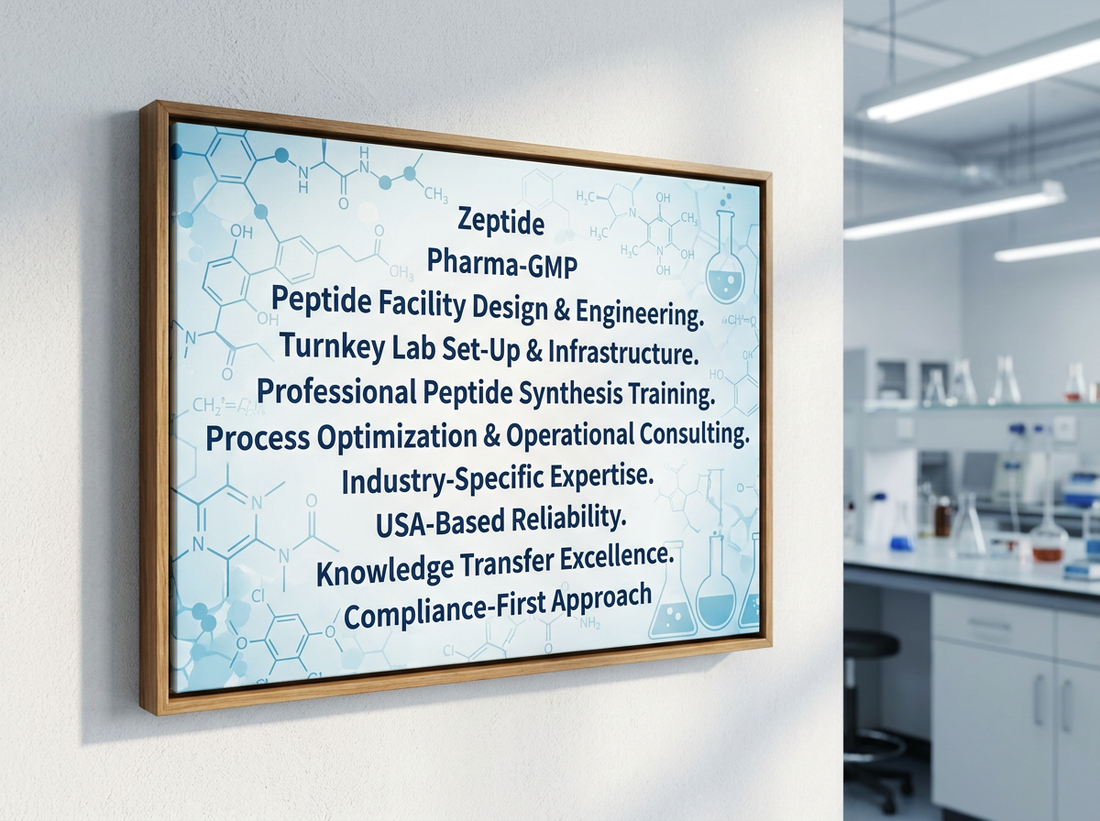 GMP Peptide Facility Designer, Lab Builder, and Peptide Manufacturing Training Provider