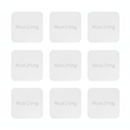 Clear 21mg nicotine transdermal patches for quit smoking aid, unlabeled and bulk packaging option.