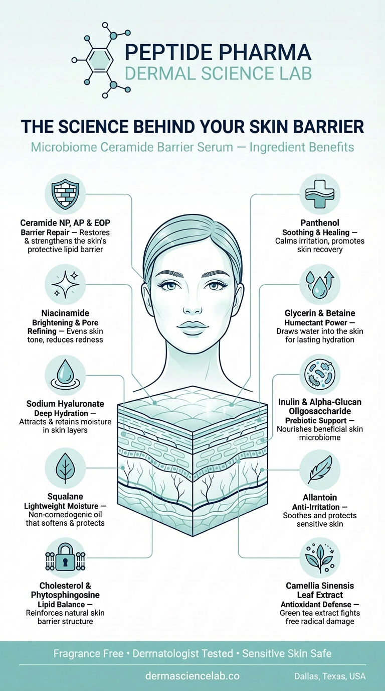Microbiome Ceramide Serum- Rebuild Your Barrier. Reset Your Glow. Skin Repair That Works With Your Biology 2000 Kits