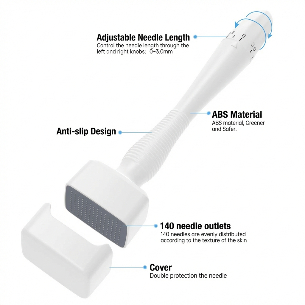 Dermal Stamp Professional Microneedling Tools for Enhanced Delivery 100 Each kits