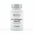 Bottle of Tirzepatide Pharma BPC-157 and Epitalon peptides with Vitamin B12, 30 capsules, triple XR formula