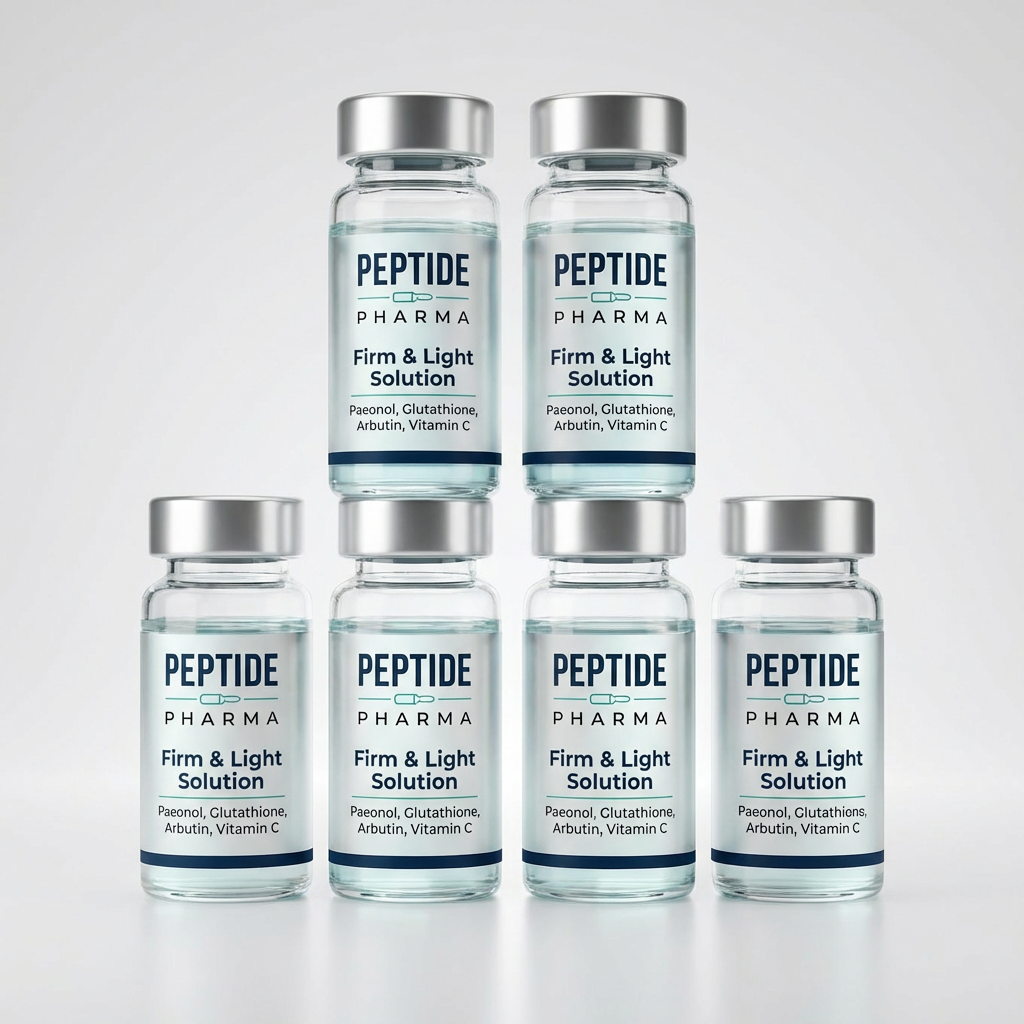 Skin Brightening Brightening Ampoule Serum 100 kits Ampoule Serum with Paeonol Glutathione Arbutin Vitamin C and Home Microneedling