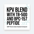 KPV-5mg Blend with BPC-157-10mg & TB500-10mg Super Peptide Blend for Research 100 Vials