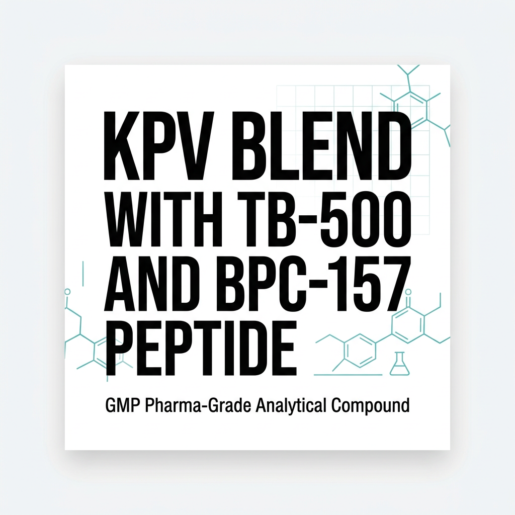KPV-5mg Blend with BPC-157-10mg & TB500-10mg Super Peptide Blend for Research 100 Vials