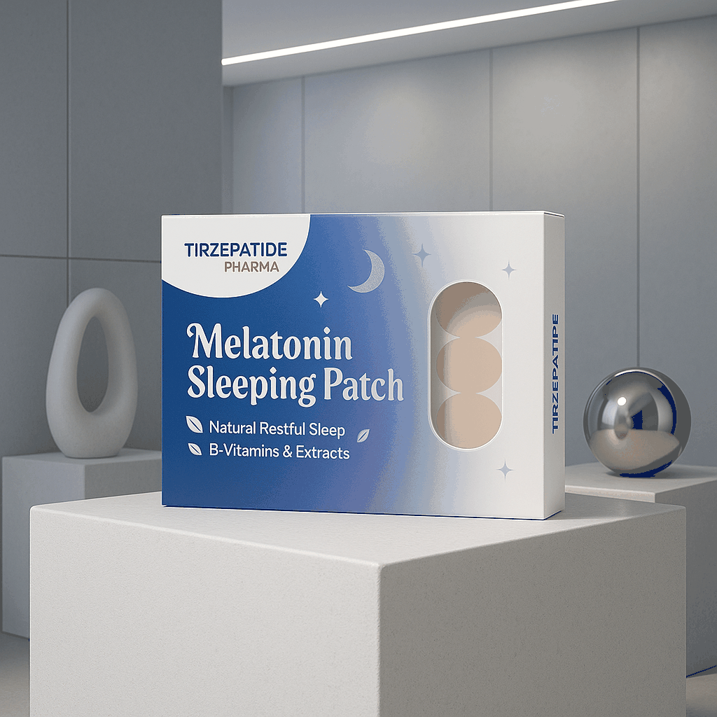 Transdermal Sleep Patches Melatonin Sleeping Patch for natural restful sleep with B-vitamins and extracts, 8 hours sustained release technology