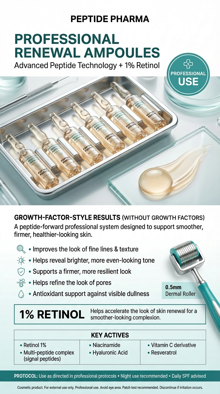 Skin Brightening Peptides 100 Kits Infusion System with Nano-Collagen & Resveratrol Microneedling Ampoules