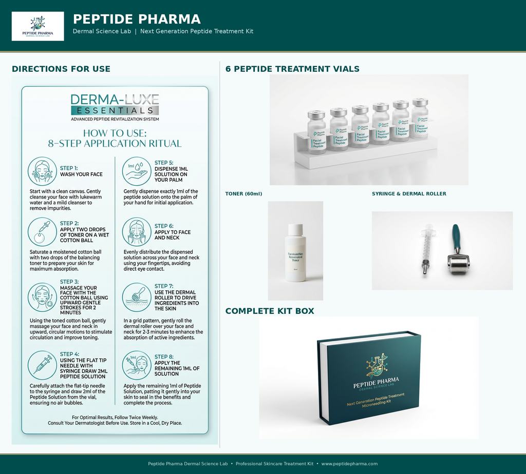 Anti Wrinkle Ampoules with 20% Vitamin C + Retinol Microneedling Ampoule 100 Kits