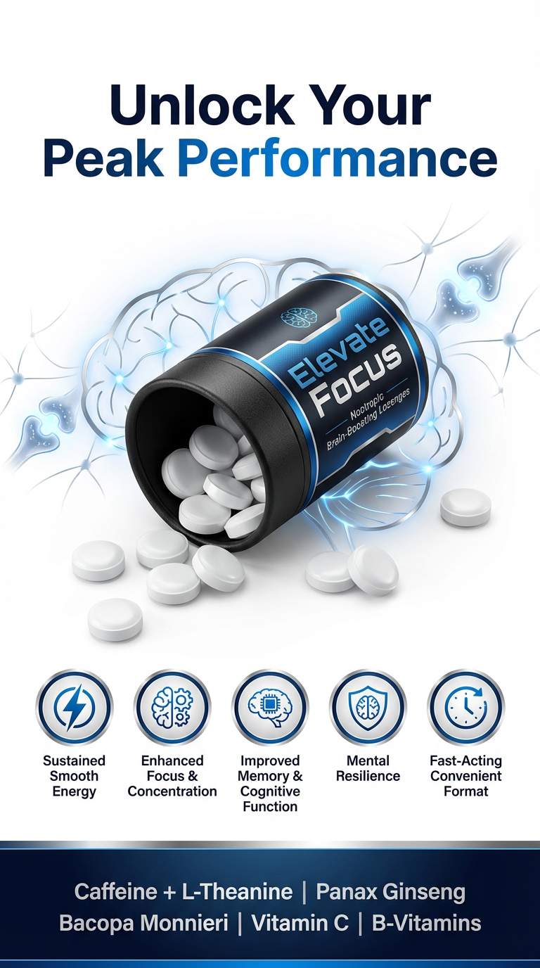 Unlock Your Peak Performance Elevate Focus Lozenges Contract Manufactured
