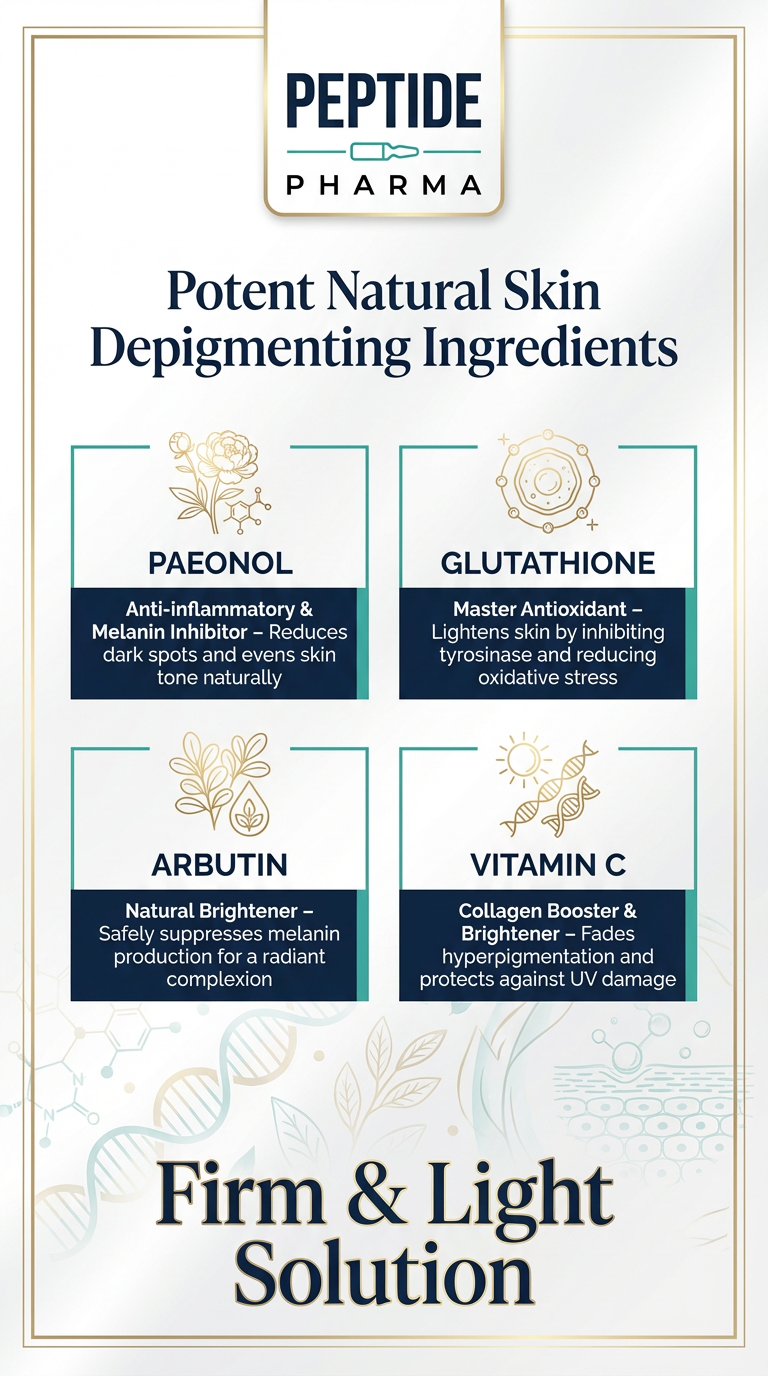 Skin Brightening Brightening Ampoule Serum 100 kits Ampoule Serum with Paeonol Glutathione Arbutin Vitamin C and Home Microneedling